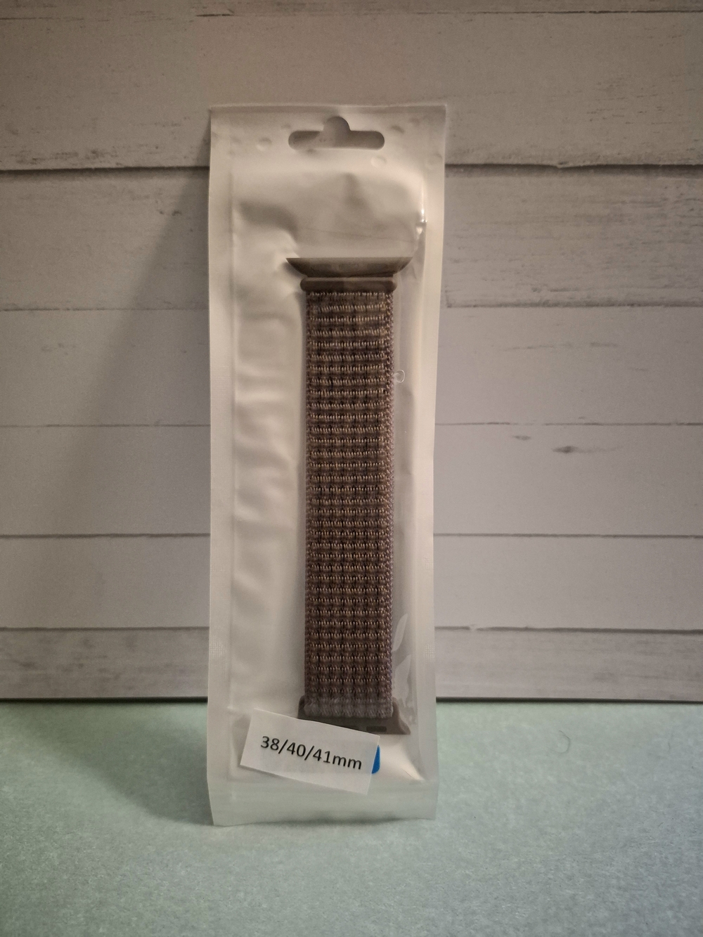 38/40/41mm Brown Nylon Loop Watch Band for Smartwatches